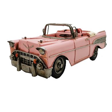 Pink Classic Convertible Car Metal Model