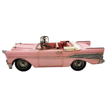 Pink Classic Convertible Car Metal Model