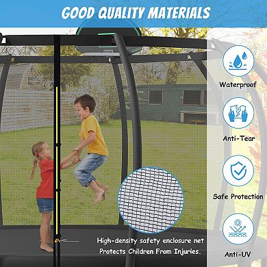 Merax 16FT Trampoline for Kids with Upgraded ArcPole and Composite TopLoop for Safety Enclosure