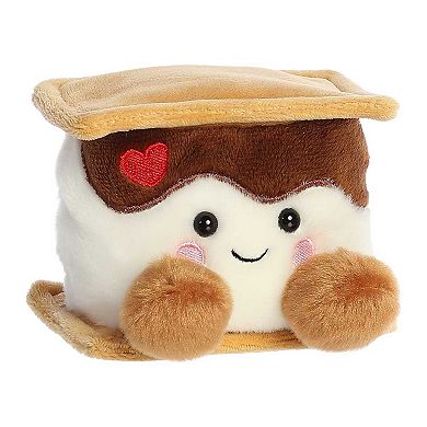 Aurora - Mini Brown Palm Pals - 5" Fudgey Heart S'more - Adorable Stuffed Animal