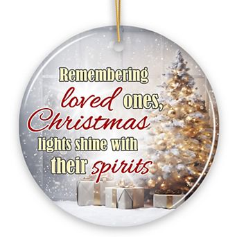 Remembering Loved Ones on Christmas Ornament, Winter Elegance Gift