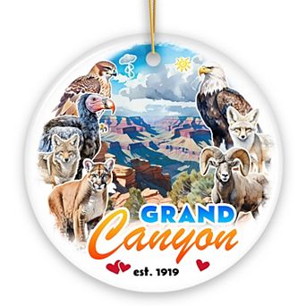 Breathtaking Grand Canyon Handmade Ornament, Vintage Arizona Nature and National Park Souvenir