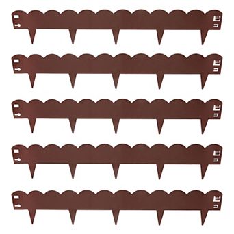 Sunnydaze Sunnydaze Scalloped Metal Lawn Edging - Set of 5