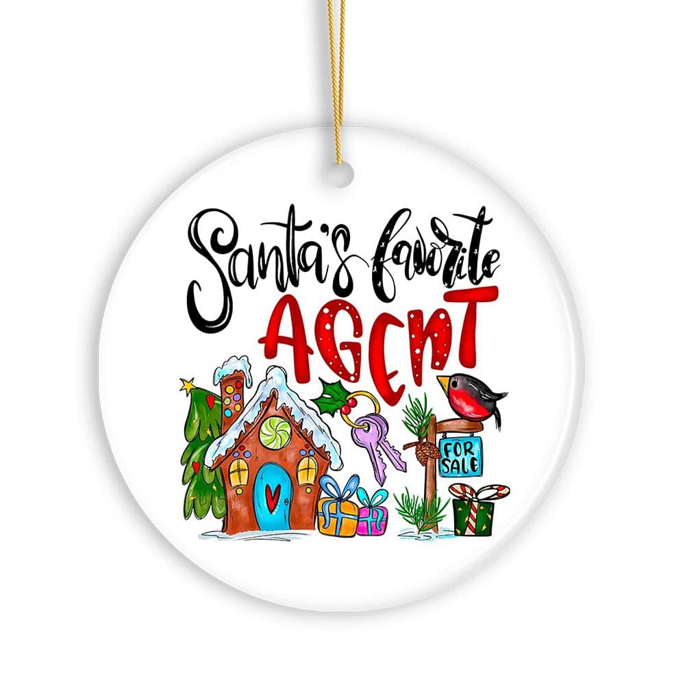 Santa’s Favorite Real Estate Agent, Appreciation Gift for Realtor and ...