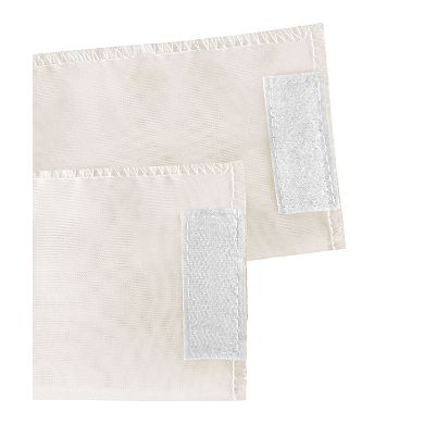 Kate Aurora Luxurious Batiste Sheer French Door Curtain Panel With Tieback