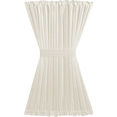 Kate Aurora Luxurious Batiste Sheer French Door Curtain Panel With Tieback