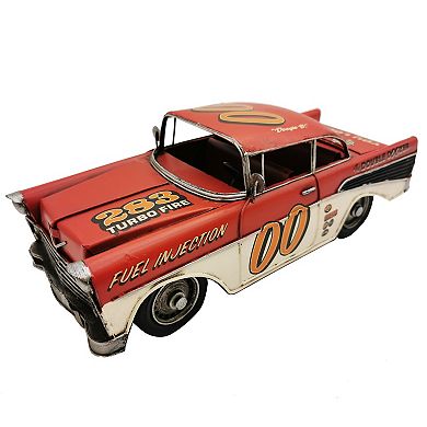 Red Classic Rally Car Metal Model