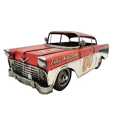 Red Classic Rally Car Metal Model