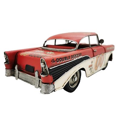 Red Classic Rally Car Metal Model