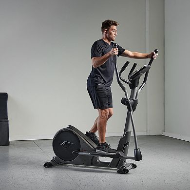 Sunny Health & Fitness Pre-Programmed Elliptical Trainer Machine Magnetic
