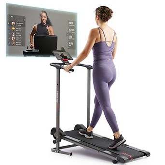 Sunny Health & Fitness Compact Foldable Manual Treadmill