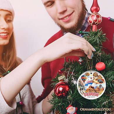 Breathtaking Sedona Landmarks Handmade Ornament, Vintage Arizona Travel Christmas Souvenir