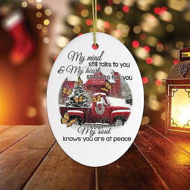 Farm Themed Memorial Ornament, Oval Version