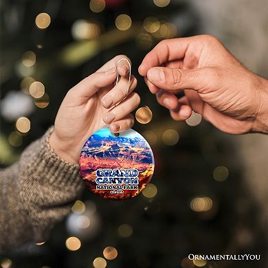 Grand Canyon National Park Scenic Ceramic Ornament, Arizona Souvenir Christmas Decoration