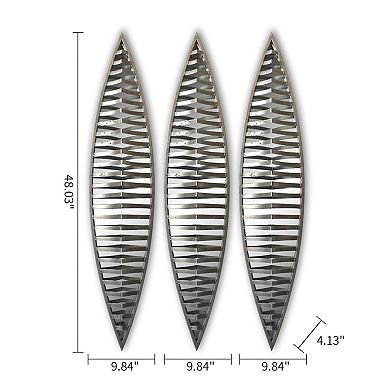 Set Of 3pcs Metal Wall Decorative Mirrors