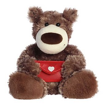 Aurora - Medium Brown Valentine - 12" Honey Bear With Envelope - Heartwarming Stuffed Animal