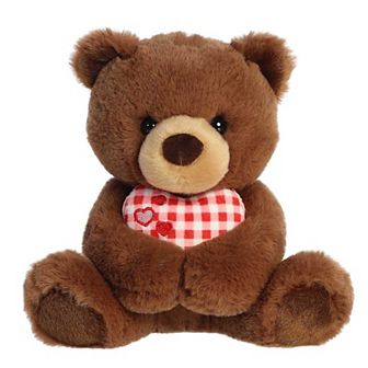 Aurora - Small Chocolate Valentine - Sweetheart Snuggles - Heartwarming Stuffed Animal