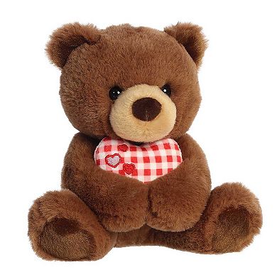 Aurora - Small Chocolate Valentine - Sweetheart Snuggles - Heartwarming Stuffed Animal
