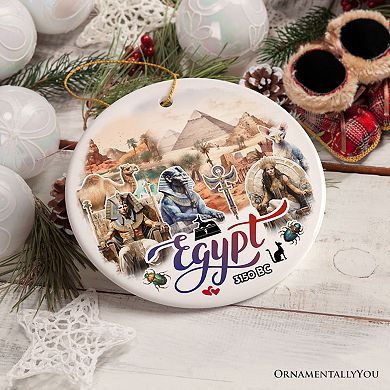 Vintage Egypt Artistic Ornament Souvenir, Egyptian Gift and Christmas Keepsake