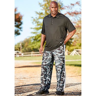 KingSize Men's Big & Tall Performance Mesh Side Panel Pants