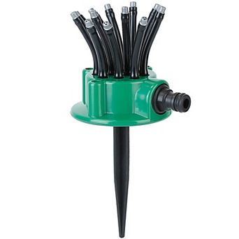 360° Flexible Lawn Sprinkler Automatic 12 Tubes Garden Water Irrigation Sprayers