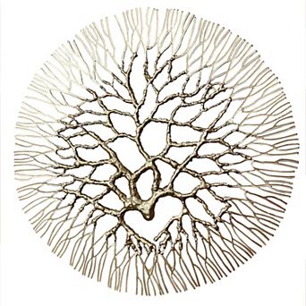 Small Wrought Iron Coral 13.5 "