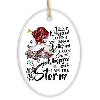 I am The Storm Sassy Feminist Ornament