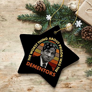The Worst Thing About Prison Was Dementors Ornament, Prison Mike The Office