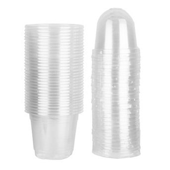 30 pc Plant Nursery Pots with Dome PET Seed Starting Containers with Drainage Holes