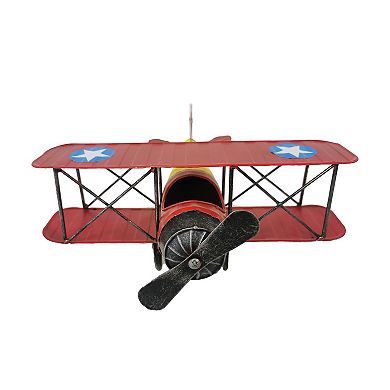 Red Airplane Model Décor