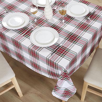 Kate Aurora Plaid Gingham Tartan 100 Percent Cotton Fabric Classic Christmas Tablecloth