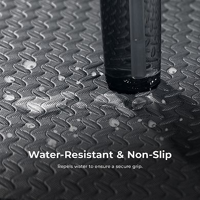 Sunny Health & Fitness ½ Inch Thick Puzzle Exercise Mat Black