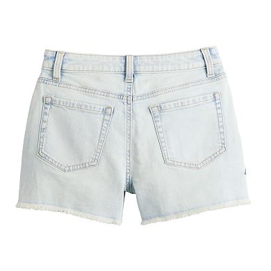 Girls 6-18 SO® Adaptive High Rise Denim Shorts