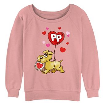 Juniors' Pound Puppies Will You Be My Valentine Graphic Pullover