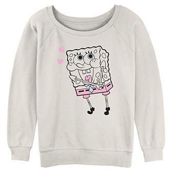 Juniors' Nickelodeon SpongeBob SquarePants In Love Graphic Pullover