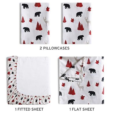 Beatrice Home Fashions Lodge Collection Sheet Set