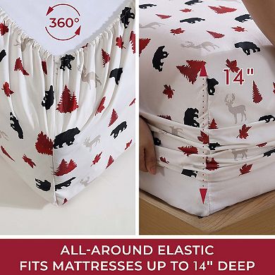 Beatrice Home Fashions Lodge Collection Sheet Set