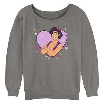 Disney's Aladdin Heart Portrait Juniors' Graphic Pullover