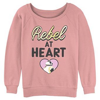 Juniors' Star Wars BB-8 Rebel At Heart Graphic Pullover