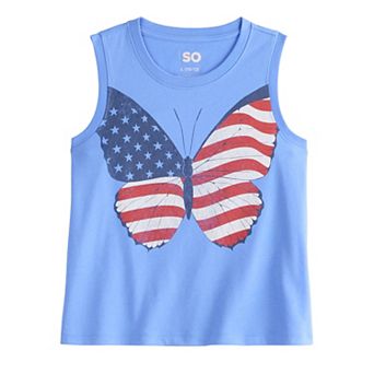 Girls 6-20 SO® Boxy Graphic Tank Top in Regular & Plus Size