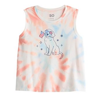Girls 6-20 SO® Boxy Graphic Tank Top in Regular & Plus Size