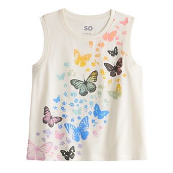 Girls 6-20 SO® Boxy Graphic Tank Top in Regular & Plus Size