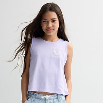 Girls 6-20 SO® Boxy Graphic Tank Top in Regular & Plus Size