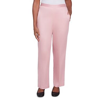 Women's Alfred Dunner Sateen Woven Medium Length Pull-On Pants