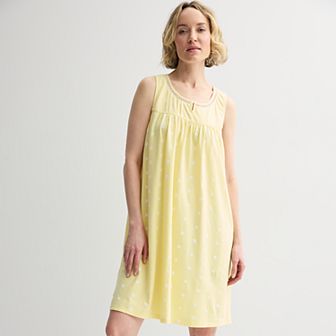 Petite Croft & Barrow® Knit Sleeveless Sleep Gown