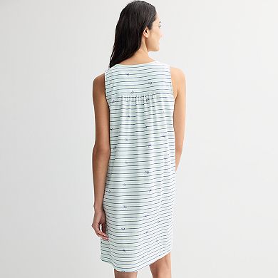 Women's Croft & Barrow® Knit Sleeveless Sleep Gown