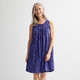 Women's Croft & Barrow® Knit Sleeveless Sleep Gown