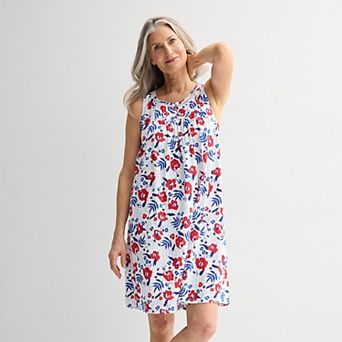 Women's Croft & Barrow® Knit Sleeveless Sleep Gown
