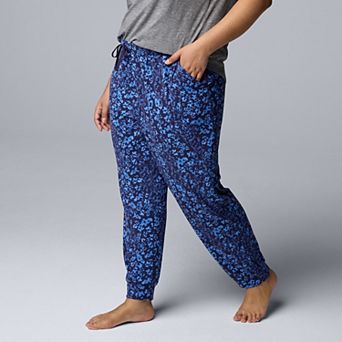 Plus Size Simply Vera Vera Wang Sweater Knit Jogger Pajama Pants