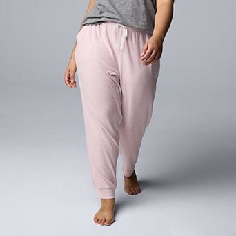 Plus Size Simply Vera Vera Wang Sweater Knit Jogger Pajama Pants